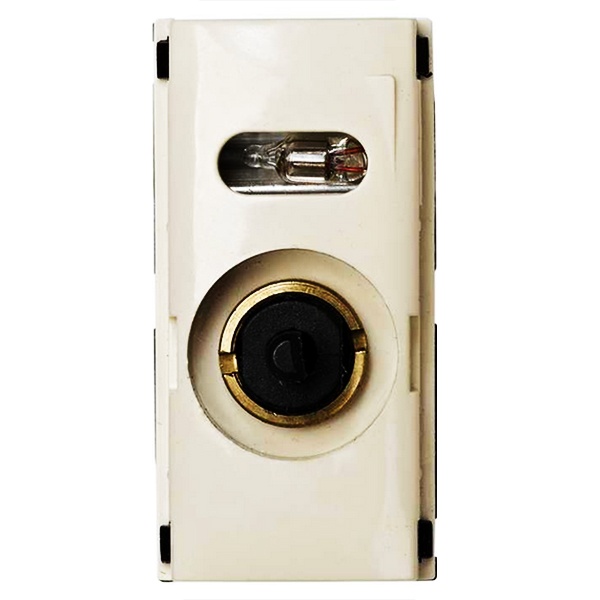 Светорегулятор Simon 82С проходной поворотно-нажимной с подсветкой, 40-500Вт узкий модуль, механизм