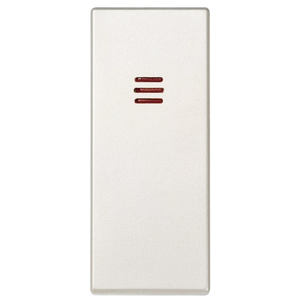 Клавиша Simon 82 Centralizations для выключателя одноклавишного с подсветкой узкий модуль, белый