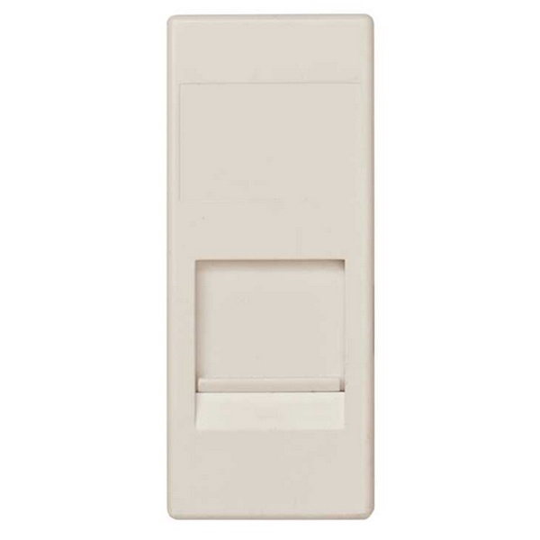 Адаптер со шторками на 1 коннектор SYSTIMAX (UTP) узкий модуль 82С слоновая кость (бежевый)