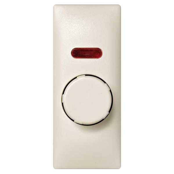 Накладка на светорегулятор Simon 82C поворотно-нажимной с подсветкой узкий модуль, слонова кость