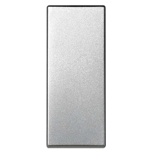 Клавиша для выключателя одноклавишного узкий модуль Simon 82 Centralizations, алюминий