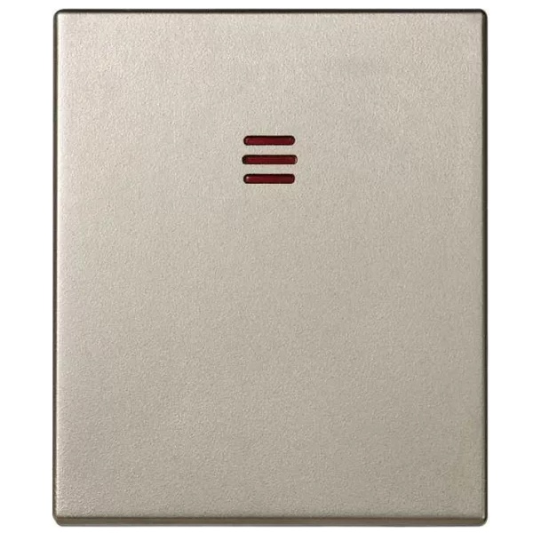 Клавиша Simon 82 Centralizations для выключателя одноклавишного с подсветкой широкий модуль, шампань