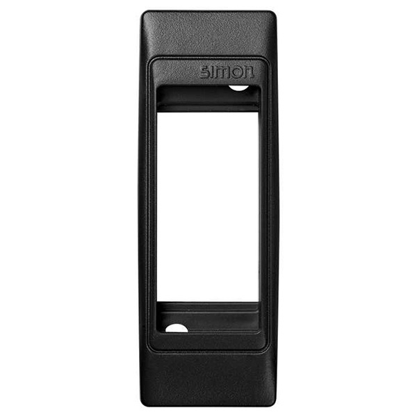 Рамка 1 пост Simon 82C 32х90мм (+суппорт) узкий модуль, графит