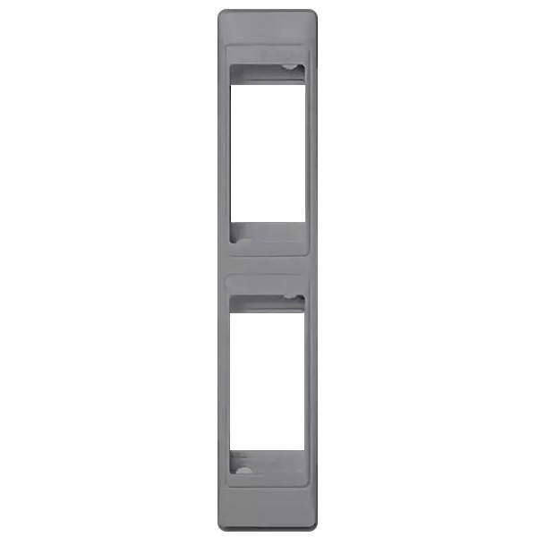 Рамка двухпостовая Simon 82C под 2 узких модуля 32х160мм пластик с суппортом , алюминий