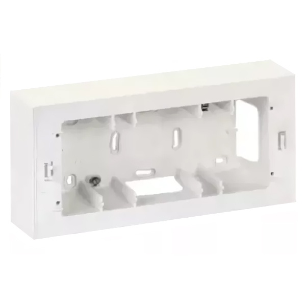 Коробка для наружного монтажа Simon 27 накладки 27721-35, 250х118х53ммC,82C, белый