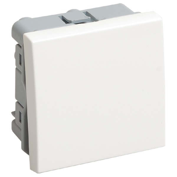 Переключатель одноклавишный ИЭК Праймер 10А 2 модуля белый