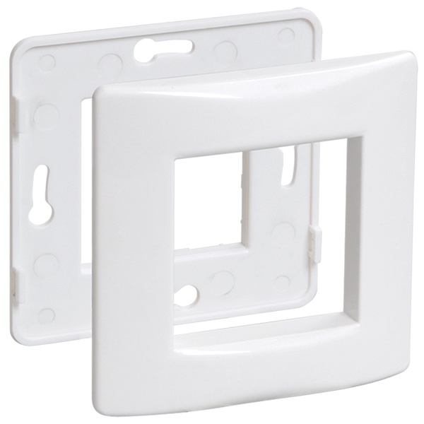 Рамка и суппорт ИЭК Праймер для коробок КМКУ на 2 модуля белый