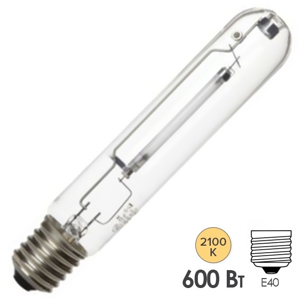 Лампа натриевая для теплиц GE LU 600W 400V PSL/T/EL E40