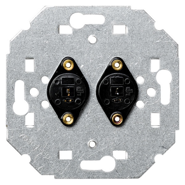 Аудиорозетка для подключения Simon 82 двух аудиоколонок DIN, механизм