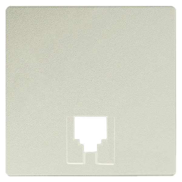 Накладка Simon 82 на телефонную розетку RJ-11 RJ-12, слоновая кость (бежевый)