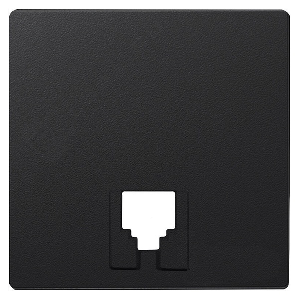 Накладка Simon 82 на телефонную розетку RJ-11 RJ-12, графит