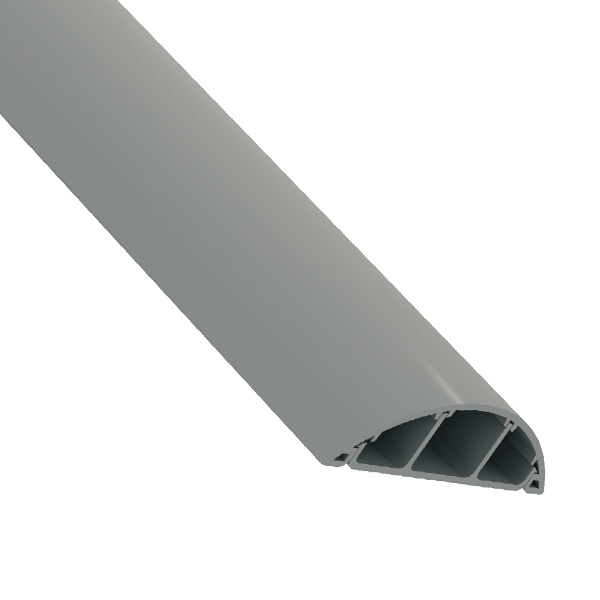 Кабель-канал напольный Schneider Electric 18х75 ПВХ серый (кабельный короб)