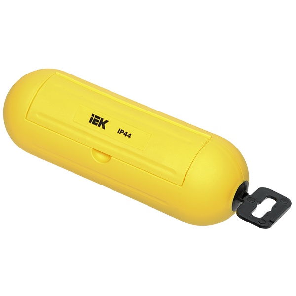 Бокс ИЭК для защиты кабельного соединения IP44 желтый