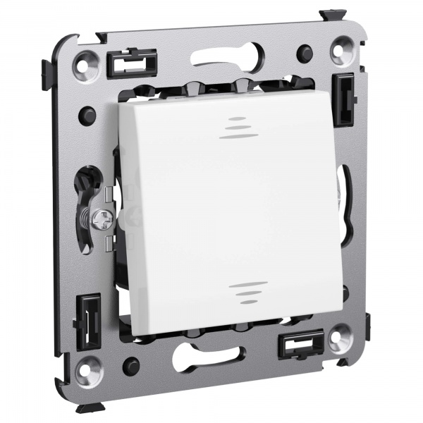 Выключатель одноклавишный в стену DKC Avanti, белое облако