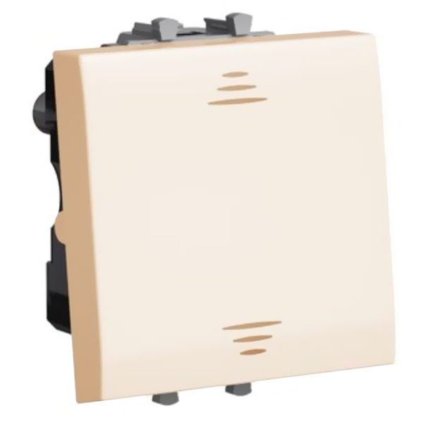 Переключатель с 3-х мест одноклавишный DKC Avanti 2 модуля ванильная дымка