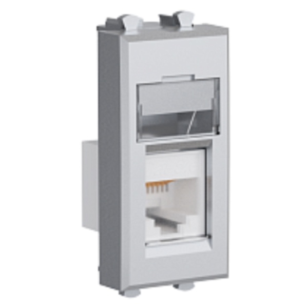 Телефонная розетка RJ-12 Avanti модульная 1 модуль закаленная сталь