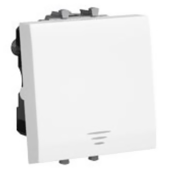 Кнопка DKC Avanti модульная 2 модуля 16А белое облако