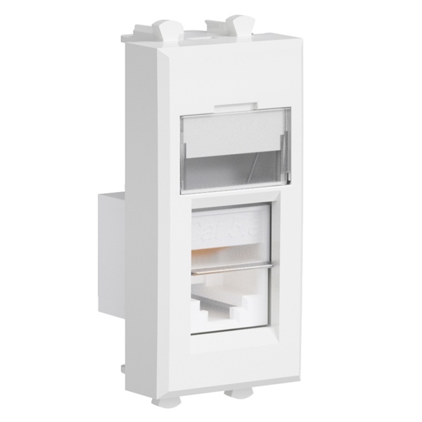 Розетка DKC Avanti телефлнная RJ-12 модульная 1 модуль белое облако