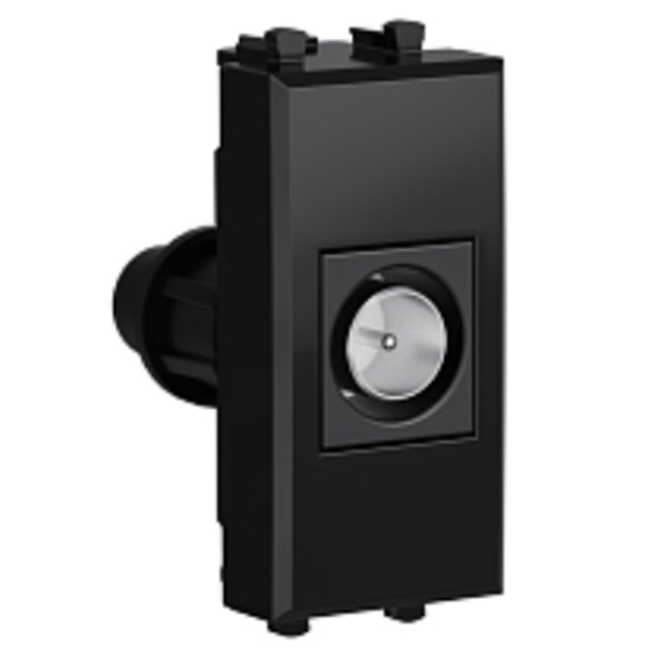 Розетка DKC Avanti TV оконечная модульная 1 модуль черный квадрат