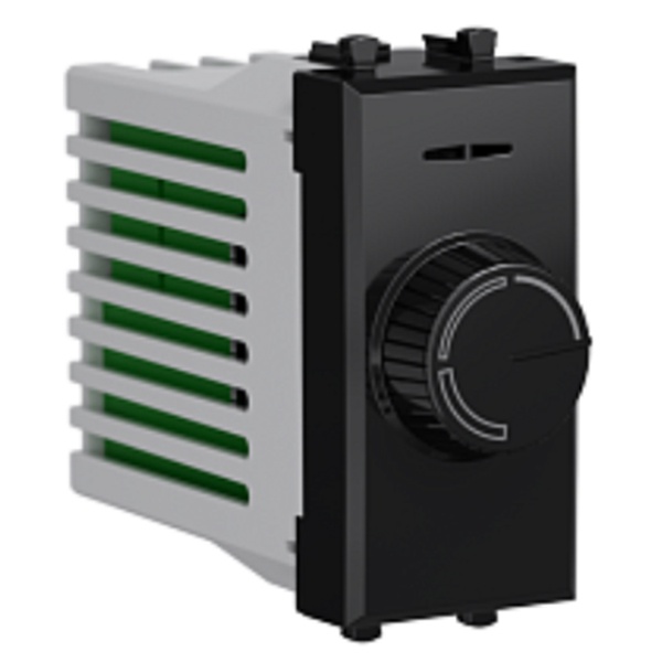 Диммер DKC Avanti поворотный 1 модуль 60-800Вт черный квадрат