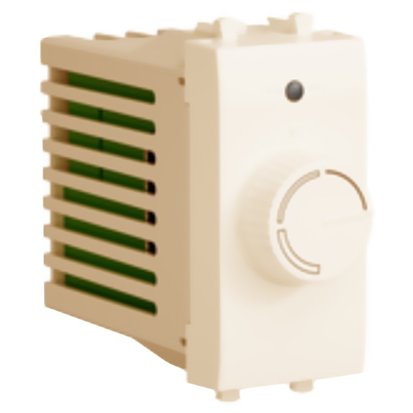 Диммер поворотный 1 модуль DKC Avanti 60-800Вт, ванильная дымка