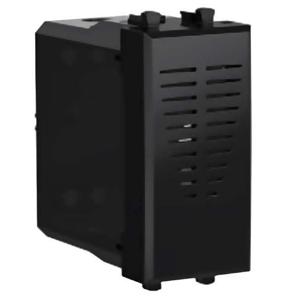 Звонок DKC Avanti модульный 1 модуль черный квадрат