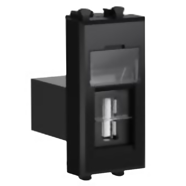 Розетка DKC Avanti USB 2.0 модульная тип А-А 1 модуль черный квадрат