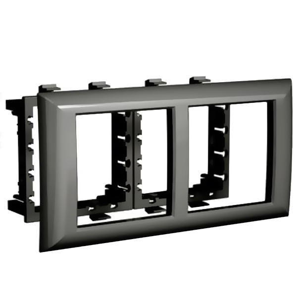 Рамка-суппорт 4 модуля для кабель-канала In-liner Front и In-liner Aero DKC Avanti черный