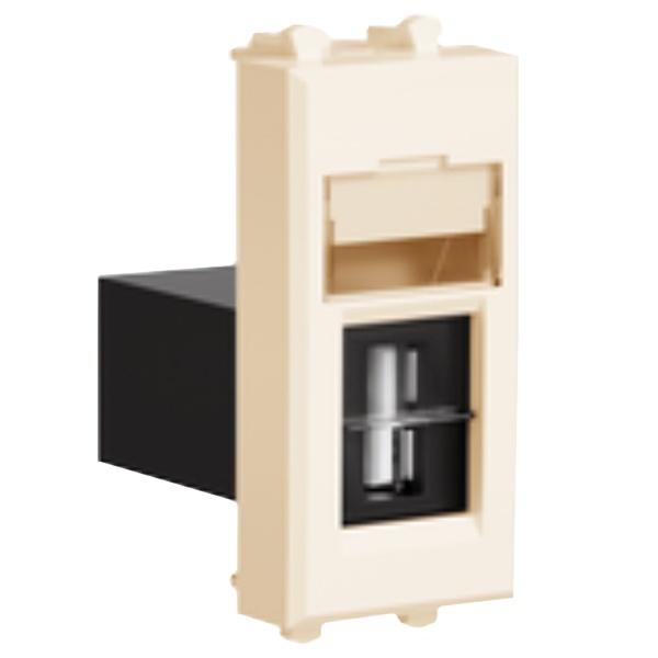 Розетка USB 3.0 DKC Avanti модульная тип А-А 1 модуль, ванильная дымка