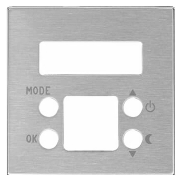 Накладка для механизма электронного терморегулятора 8140.5 ABB SKY, нержавеющая сталь (8540.5 AI)