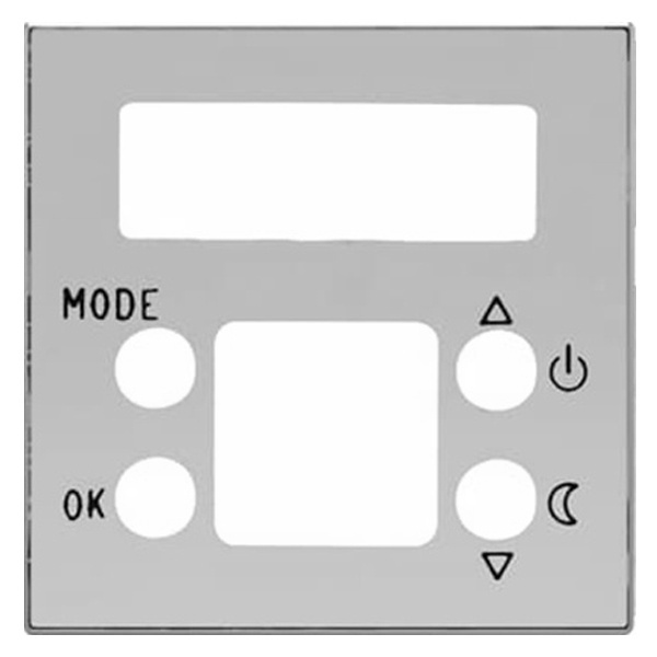 Накладка для механизма электронного терморегулятора 8140.5 ABB SKY, серебристый алюминий (8540.5 PL)