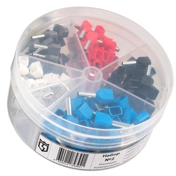 Набор втулочных наконечников КВТ НШВИ №2 [уп.250шт] 57928