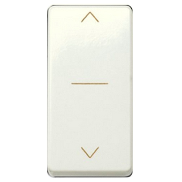Трехпозиционный переключатель Simon 27 для управления жалюзи узкий модуль, слоновая кость (бежевый)
