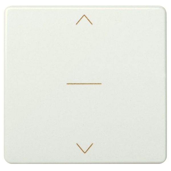 Трехпозиционный переключатель Simon 27 для управления жалюзи широкий модуль, слоновая кость (бежевый)