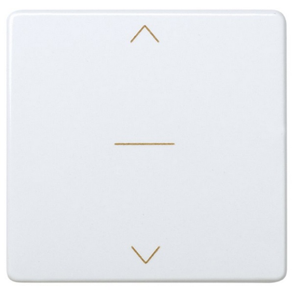 Трехпозиционный переключатель Simon 27 для управления жалюзи широкий модуль, белый