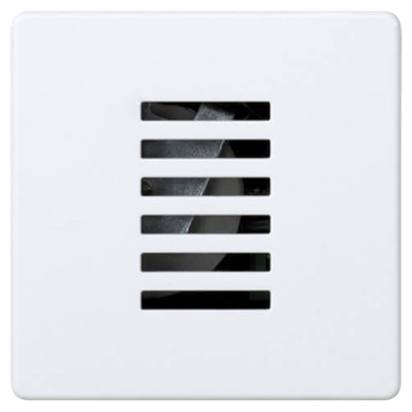 Звонок электрический Simon 27 с регулировкой тона широкий модуль, белый