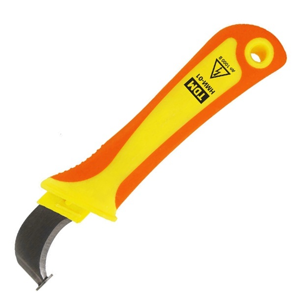 Нож монтерский TDM с пяткой диэлектрический до 1000В НМИ-01 ЭкспертЭлектрик