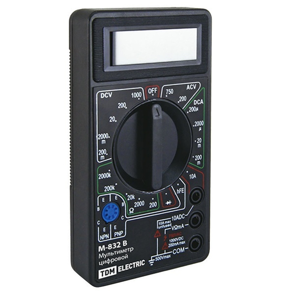 Мультиметр цифровой TDM МастерЭлектрик М-832