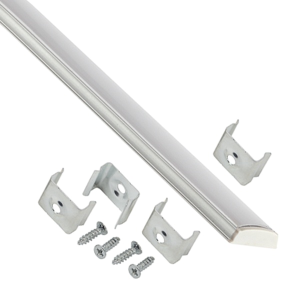 Профиль гибкий для светодиодной ленты ЭРА CAB291 15х6,5мм, 2м комплект накладной (1506G) 567893