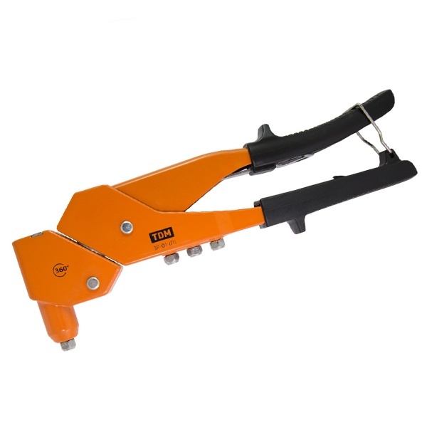 Заклепочник ручной TDM ЗР-01(П), поворотный, 360 градусов, 2.4, 3.2, 4.0, 4.8 мм, серия Алмаз