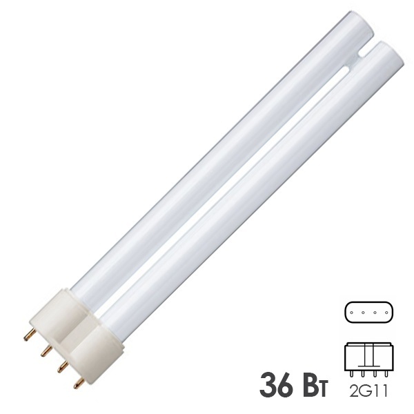 Лампа УФ в ловушки для насекомых Philips Actinic BL PL-L 36W/10/4P 2G11 UVA 368 nm сушка гель лака