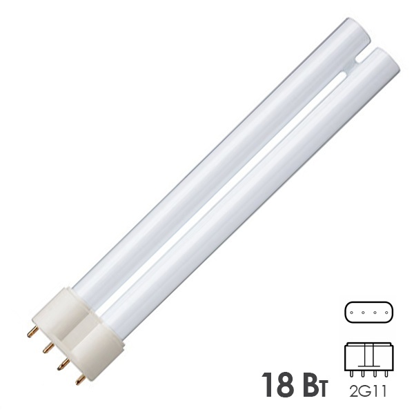 Лампа ультрафиолетовая от желтухи Philips PL-L 18W/52/4P 2G11 UVB терапия