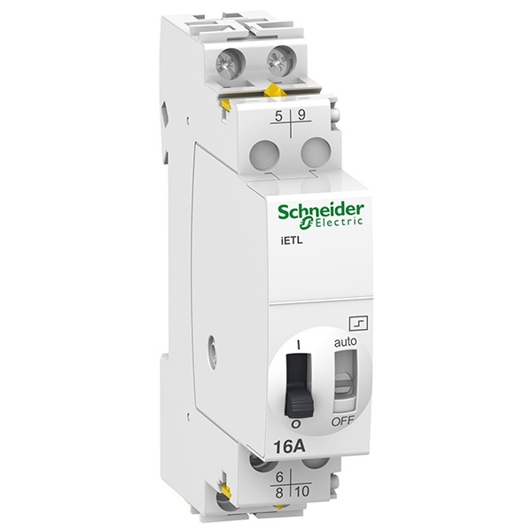 Блок расширения импульсного реле Schneider Electric iTL16A 2 полюса 1НО+1НО/НЗ 230В АС 110В DC 1м