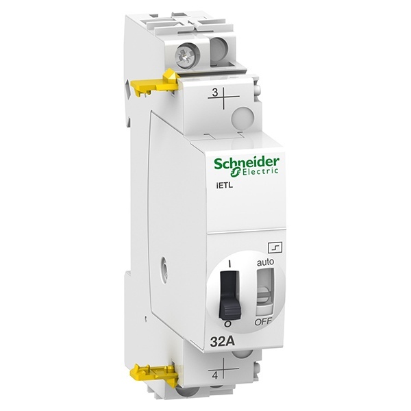 Блок расширения импульсного реле Schneider Electric iETL 32A 1 полюса 1НО 230В AC 110В DC 1 модуль