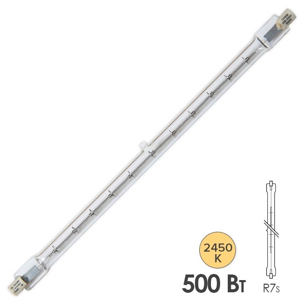 Лампа инфракрасная Dr. Fischer 13169R 500W 235V R7s