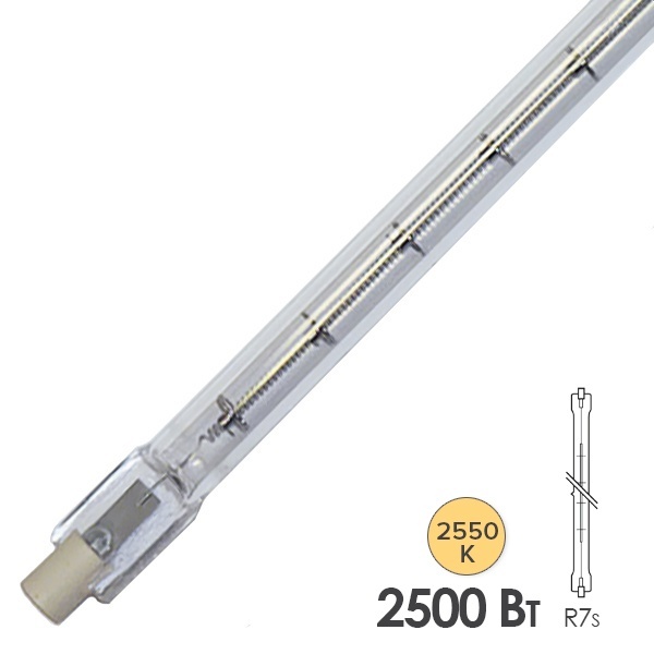 Лампа инфракрасная Dr. Fischer 14140C/98 2500W 400V R7s + кабель