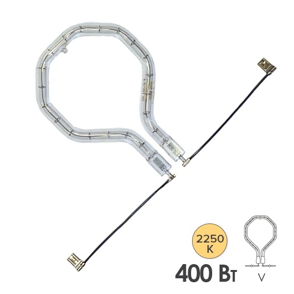 Лампа инфракрасная Dr. Fischer 13939F-V 400W 230V V-cap SK11