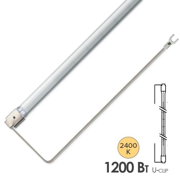 Лампа инфракрасная Dr. Fischer 13561U/98 1200W 144V U-clip