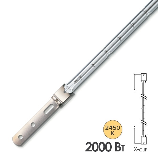 Лампа инфракрасная Dr. Fischer 13245X/98 2000W 400V X-clip