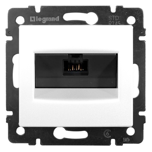 Информационная розетка Legrand Valena RJ45 категория 6 UTP 1 выход белый